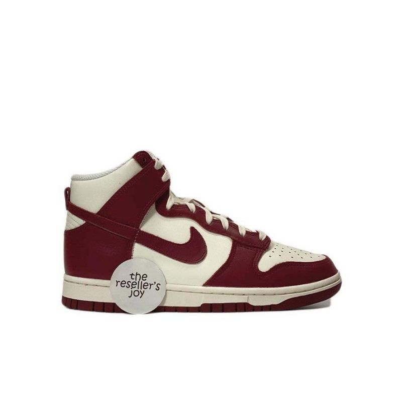 Nike Dunk High Sail Team Red (100% AUTHENTIC)