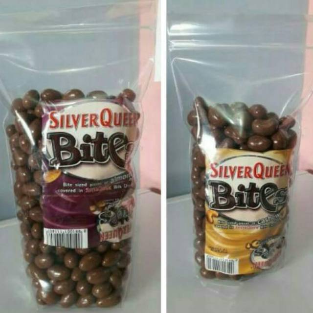 

Silverqueen bites almond dan mede 250 gr