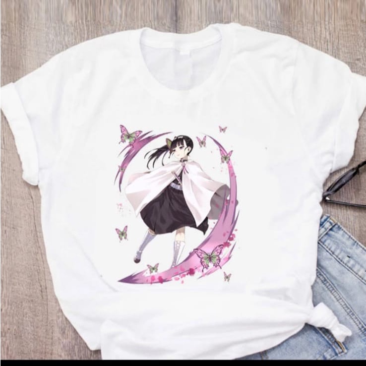 KAOS OVERSIZE | BAJU TSHIRT TUMBLR TEE HARAJUKU DEMON SLAYER WANITA KOREA