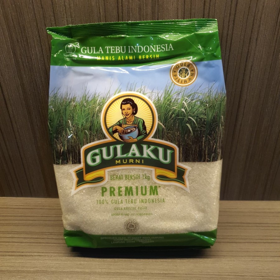 

Gula Pasir Gulaku Premium Gula Tebu Indonesia Manis Alami Bersih 1kg