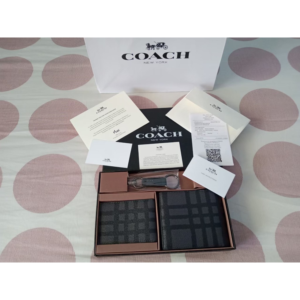 Coach squere wallet / coach wallet original