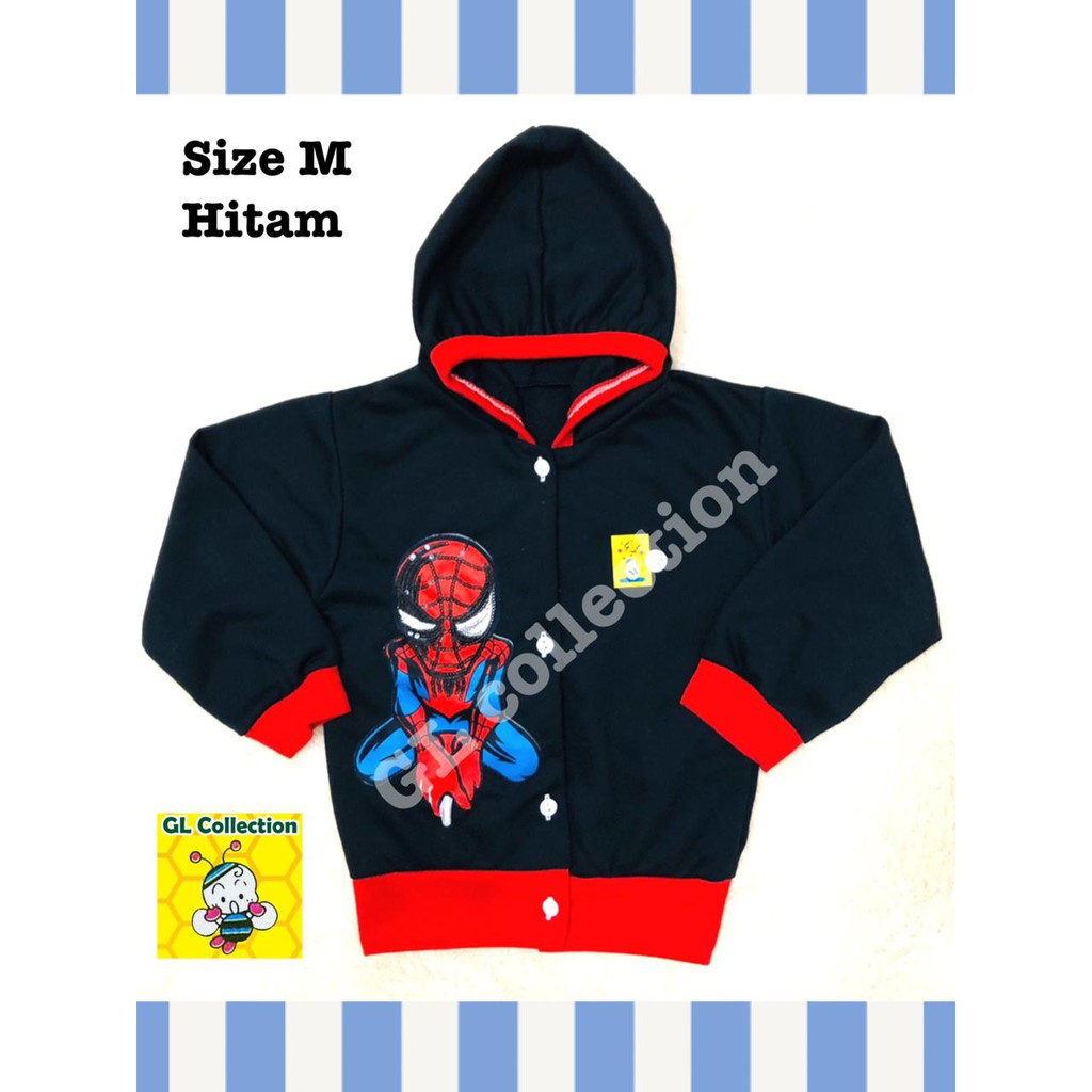 Jaket Fashion Outer Anak Cowok Superhero Lampu LED