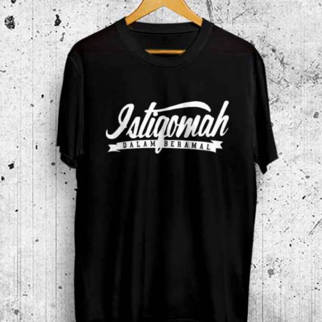 Kaos Dakwah Islami Istiqomah Tshirt Baju Distro Santri Muslim Religi