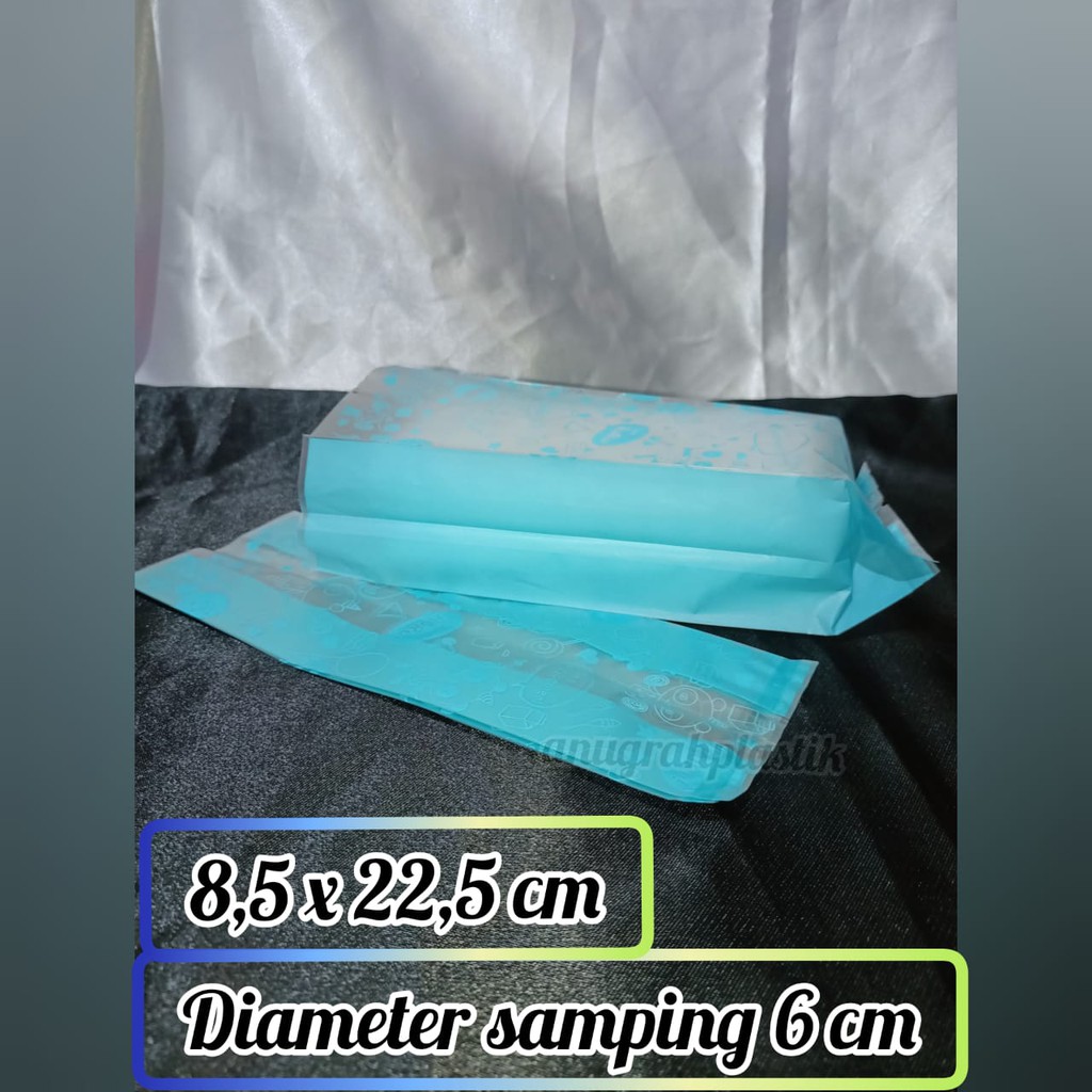 Plastik fancy / kemasan souvenir/ Snack / cookies motif lucu 8,5 x 22,5 (per 10pcs)