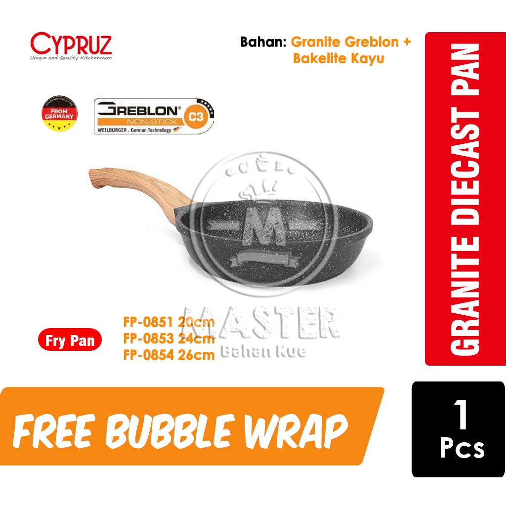 CYPRUZ Frypan Granite Die Cast / Wajan Anti Lengket [1 pcs]