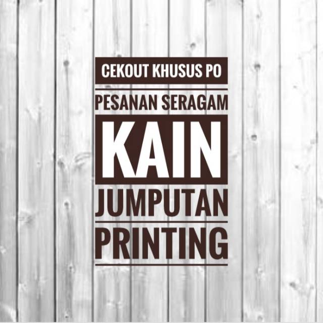 CEKOUT PO KHUSUS PEMESANAN SERAGAM KAIN JUMPUTAN PRINTING