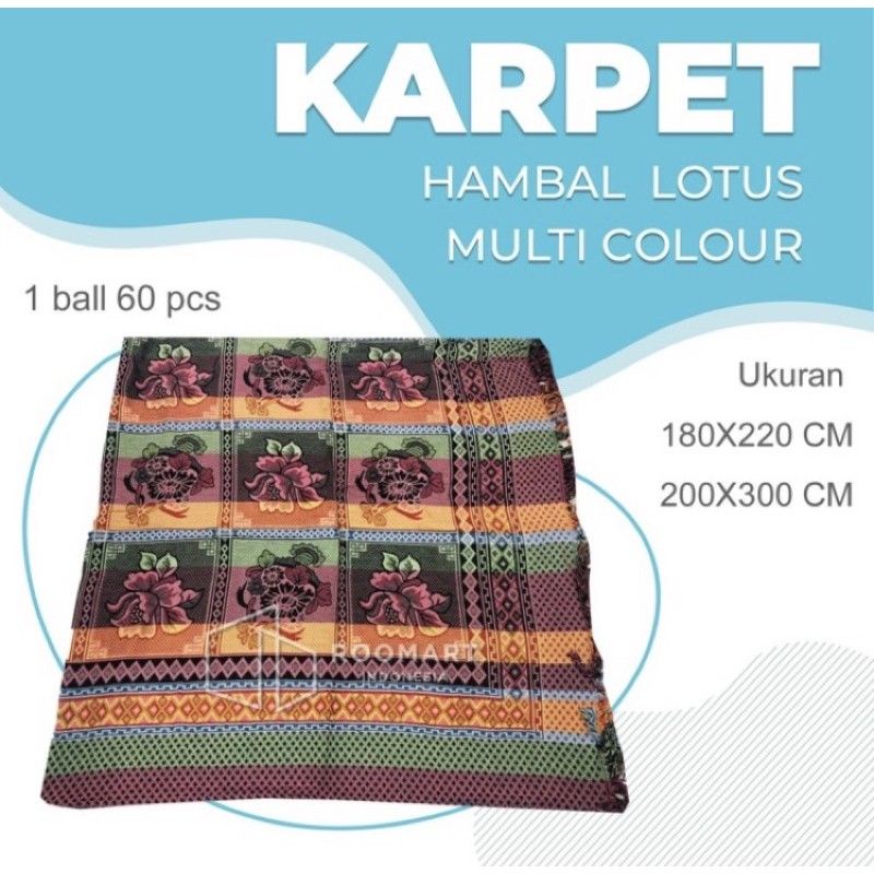 hambal rajut motif pelangi ukuran 180x220/ termurah oleh haji & umroh