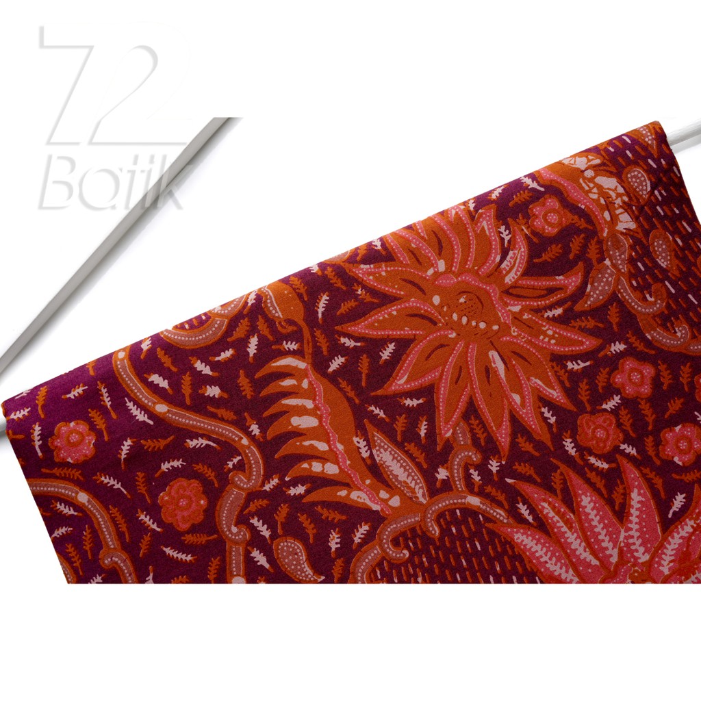 KAIN BATIK PREMIUM Bahan Katun Motif Kembang Warna Hijau Gelap Warna Merah Maron Marun 727890 Cap 72 Jarik Jarit Samping Kebat Panjang Batik Katun Modern Premium Bahan Seragam Batik Pernikahan Kantor Keluarga Murah Kamen Jadi Batik Bali Lembaran