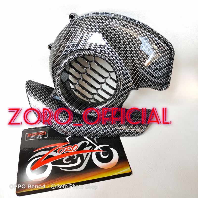COVER PELINDUNG/TUTUP KIPAS KARBON MIO M3, MIO 125,MIO Z, SOUL GT NEW/ LAMA, YAMAHA GEAR 125 CARBON 