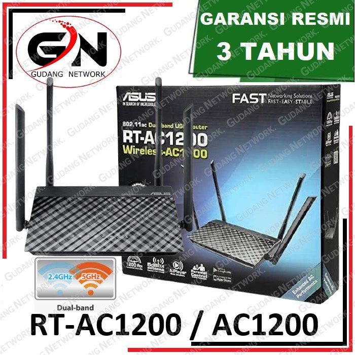 ASUS ROUTER AC 1200, RT-AC1200, AC1200, ROUTER WIFI, WIRELESS ROUTER