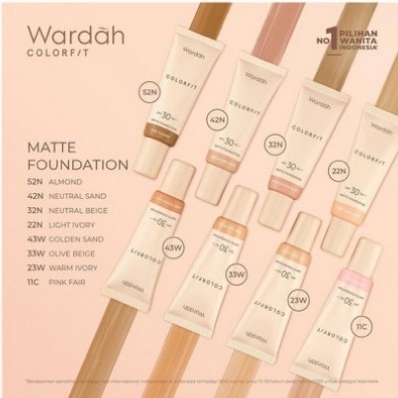 ★ BB ★ WARDAH Colorfit Matte Foundation SPF 30 PA+++ | Colorfit Foundation