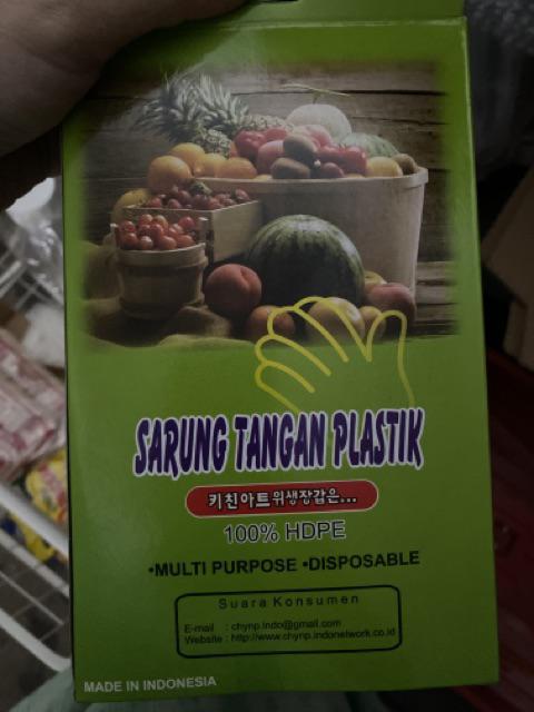 Hand Glove / Sarung Tangan Plastik Cap Strawberry Handglove