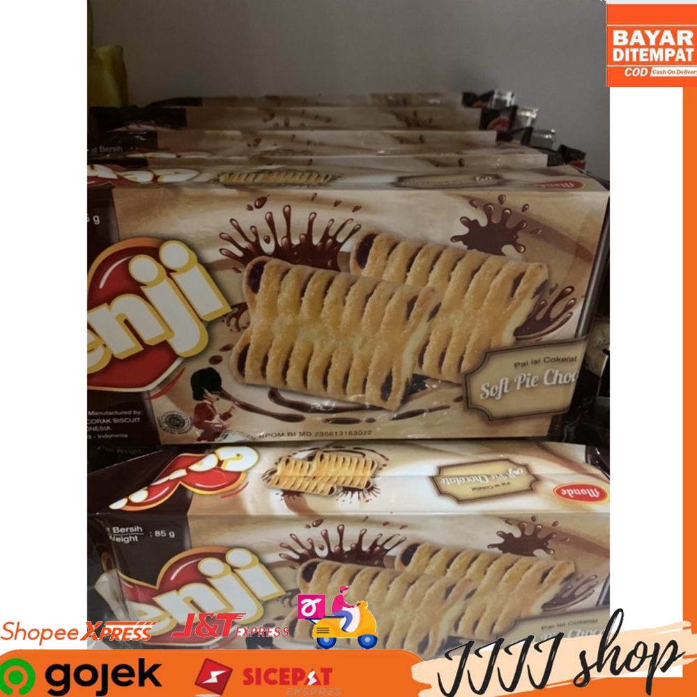 

Monde Genji Soft Pie Cemilan Biskuit Snack Rasa Cokelat 85gr