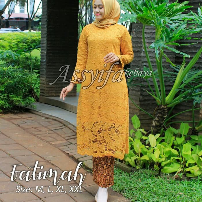 Kebaya Brukat Tunik Fatimah Trend