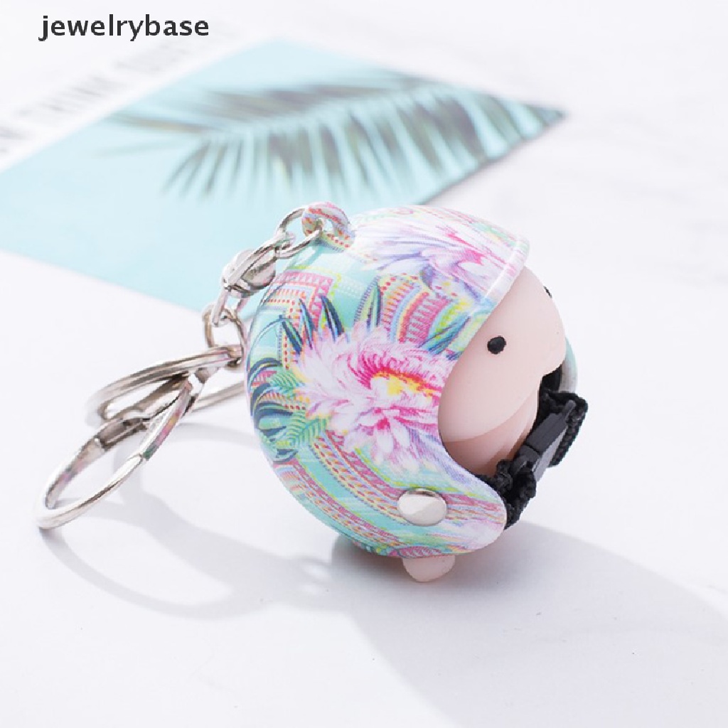 (jewelrybase) 1pc Gantungan Kunci Squishy Helm Dingding Untuk Penghilang Stress