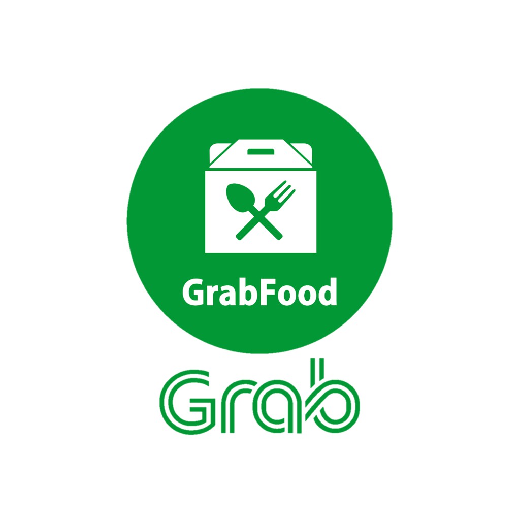 sticker cromo 5 cm grab food
