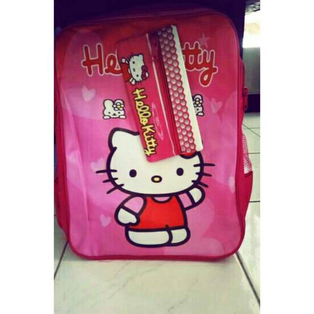 

Tas anak sekolah hello kitty free tempat pensil