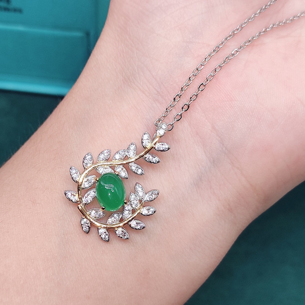 Hu Hu Hu Hu Hu Alat Bantu Pasang Kacamata♡ Anting Tusuk Gantung Wanita Desain Daun Zaitun Hias Berlian Imitasi Warna Cerah Untuk Pernikahan