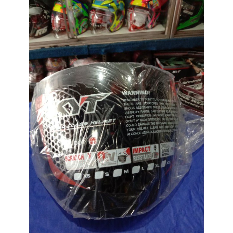 KACA KYT DJ-MARU ORIGINAL/VISOR HELM KYT DJ MARU DARK SMOKE & CLEAR