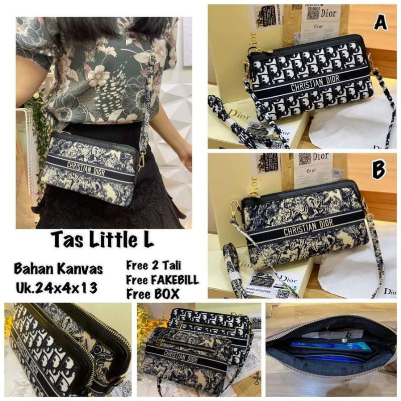 NEW ITEM tas little L 2in1 multifungsi free box cluth bisa sandang dan selempang