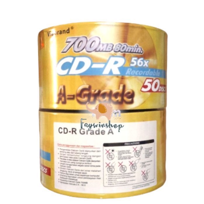 Cd kosong 50 pcs - CDR kosong - cd viabrand - disk kosong