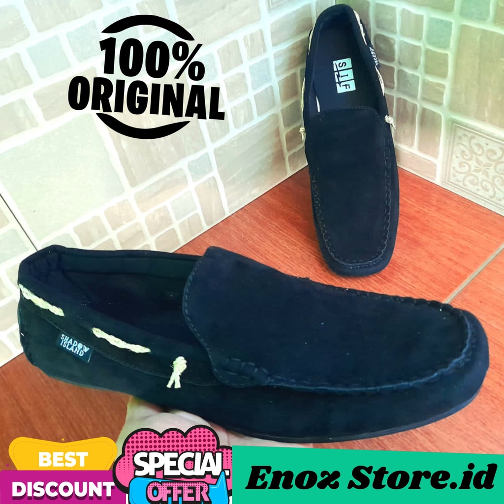 Slip on original pria 100% casual formal santai original handmade bahan suede / sepatu slop kasual cowok keren modis ori lokal