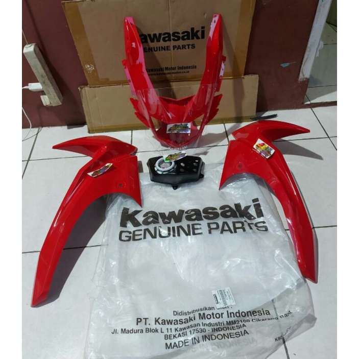 FAIRING SAYAP BODY COVER TAMENG COWLING UP BARONG VISOR NINJA RR NEW ORIGINAL KAWASAKI