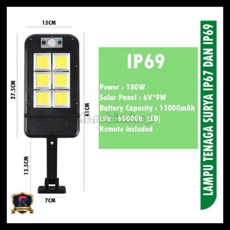 0Lampu Solar LED Jalan Lampu / lampu Taman Tenaga Surya LED Solar Light - IP 69 COB SUNPRO