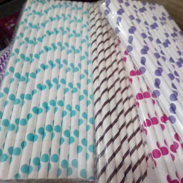 Paper straw halloween sedotan kertas motif Halloween