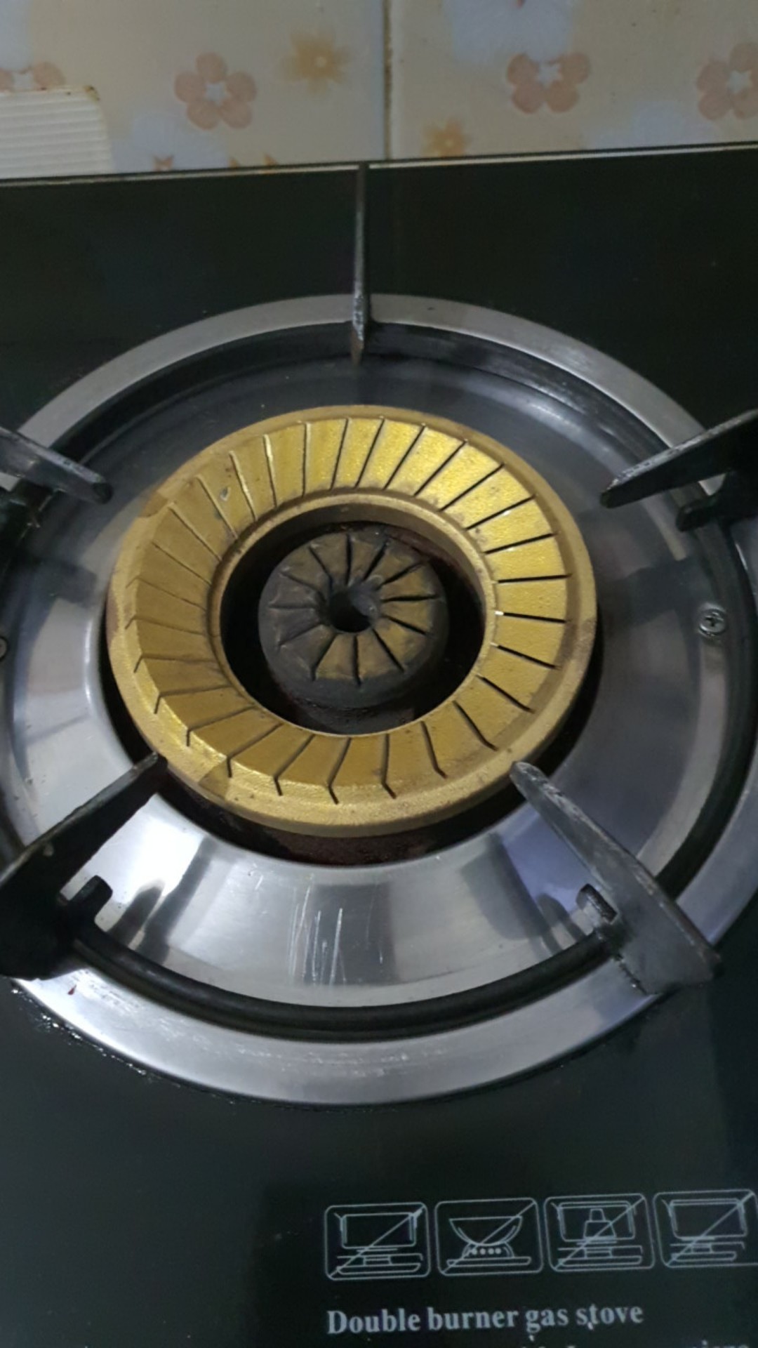 Burner Kuningan Winn Gas Kaca W 508 Kanan Besar W508