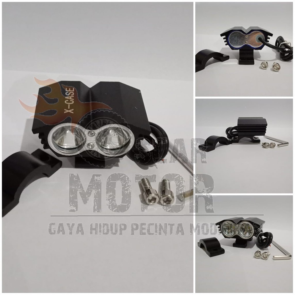 Lampu tembak model owl led 2 mata lampu sorot ultrafire 2mata burung hantu bandungan rx king byson motor