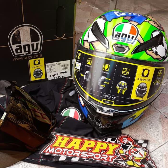 SALE  HELM AGV PISTA GP R ROSSI MUGELLO 2017 M +VISOR IRIDIUM GOLD