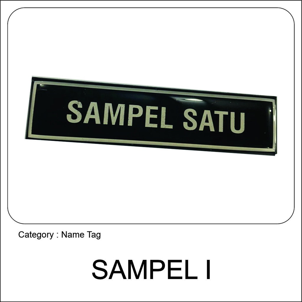 

Name Tag Akrilik Keren – Cetak Custom, Cocok untuk Seragam Sampel Satu (HITAM-PUTIH-PUTIH)