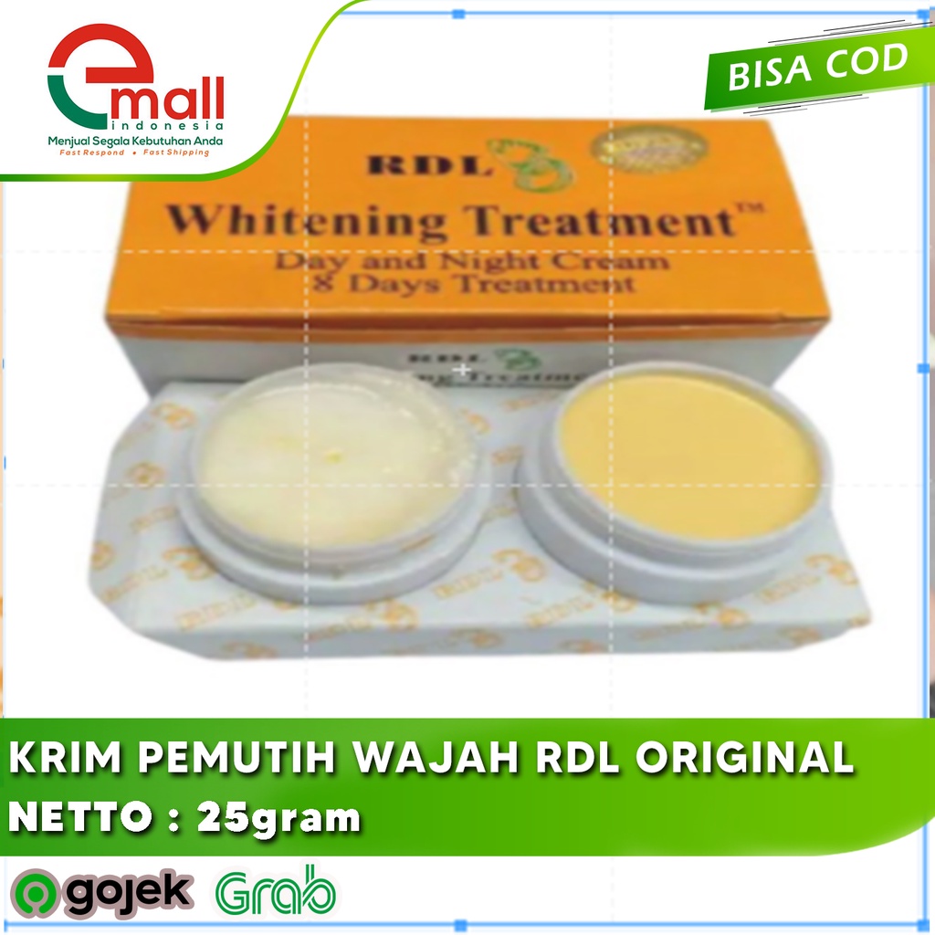 KRIM PEMUTIH WAJAH RDL / CREAM RDL 8 DAYS WHITENING ORIGINAL