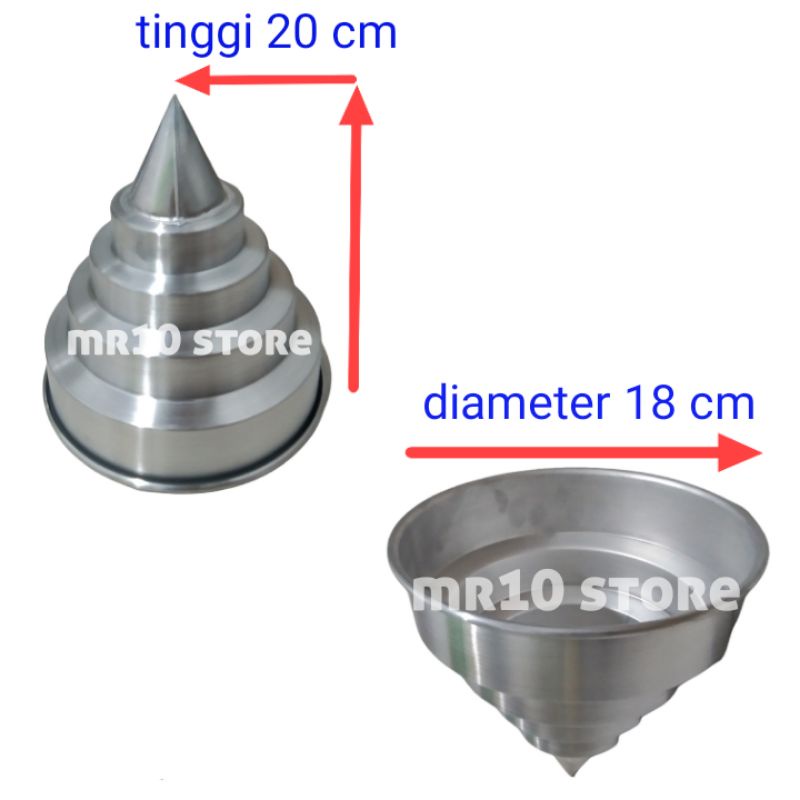 cetakan tumpeng susun/cetakan tumpeng bahan alumunium