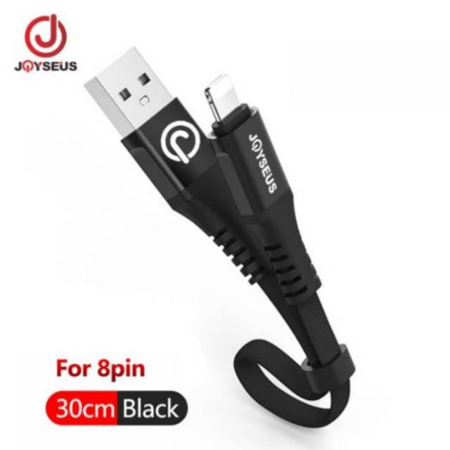 Joyseus Kabel Data Charger Micro USB - Type C - Lightning Panjang 30cm