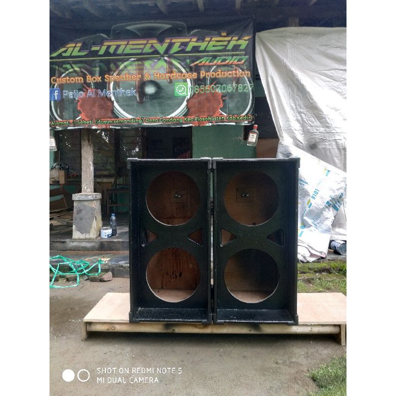 box speaker 12inch dobel textur