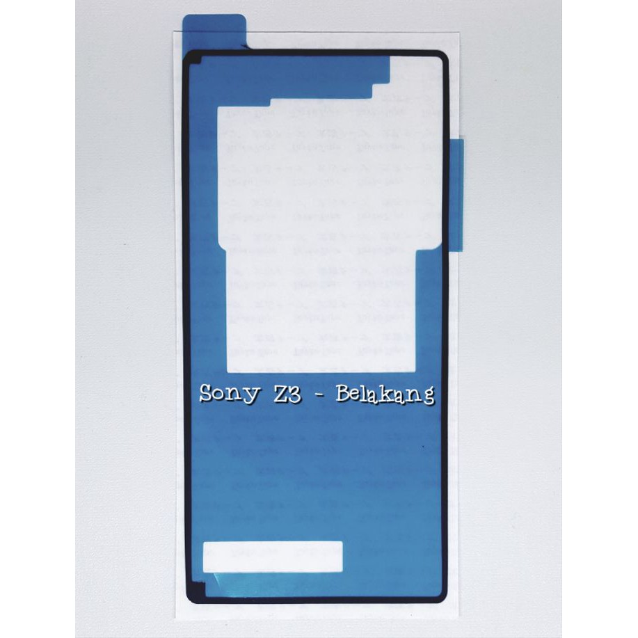 

DISKON Lem Adhesive Backdoor All Sony Xperia Z3 Big Double Tape Back Belakang