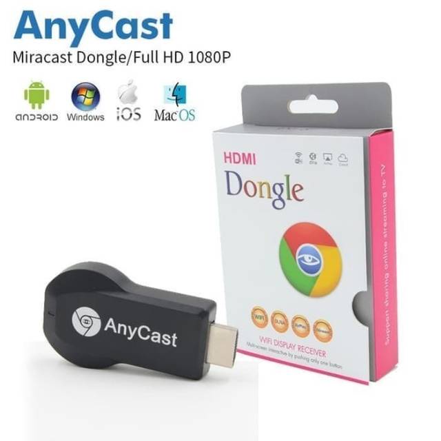 HDMI Dongle Anycast Chromecast Wifi Wireless Streaming Media Tv Player Android IOS Reciever Tv HD Original HDMI Wifi Dongle Streaming Tv Laptop PC