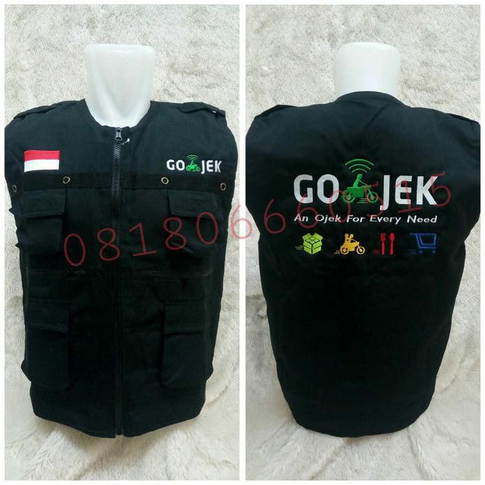 Jaket Rompi Bordir Gojek Best Quality