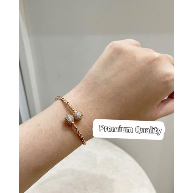 Gelang Premium Quality Lapis emas Mirip emas asli anti karat Bracelet branded band  8829