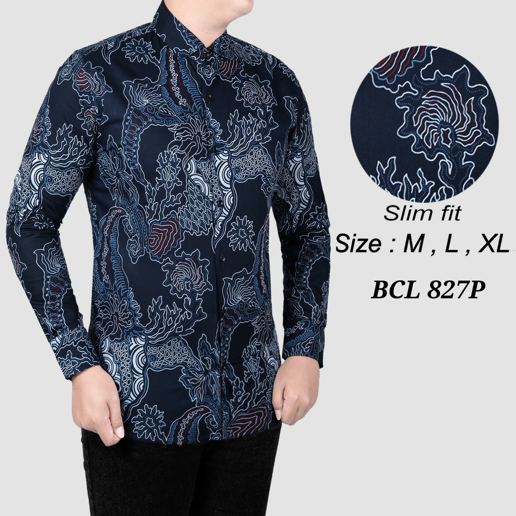 Batik Slimfit Pria Motif Anak Muda Fashion Best Seller