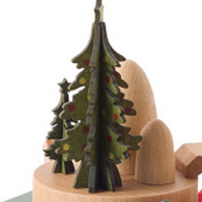 

CHRISTMAS TRAIN GIFT WOODEN CHILDRENS ROOM DECORATION MUSIC DGFXG6563