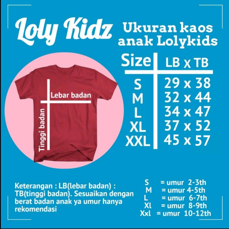 Kaos Polos Anak Usia 1-12 Tahun Bahan Katun Combed 30s Lembut Unisex