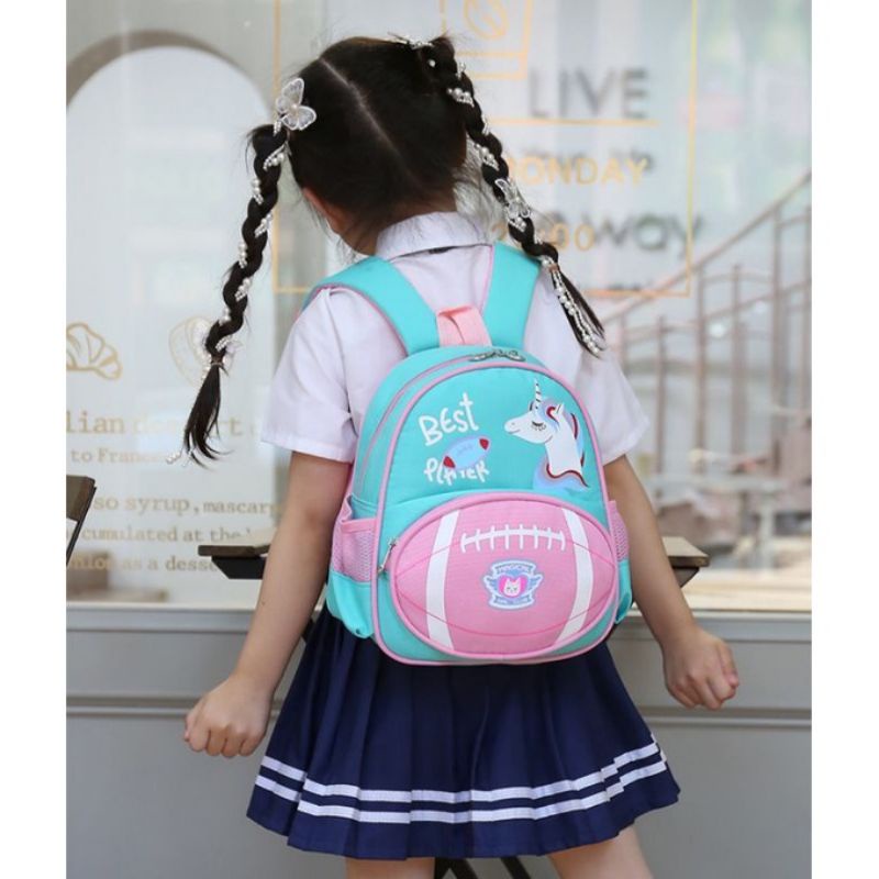 Qisswa Tas Sekolah TK PAUD Ransel Anak Perempuan Motif Kucing lucu Ransel Anak sekolah simple sd dan tk perempuan Garsel QISSWA 1747