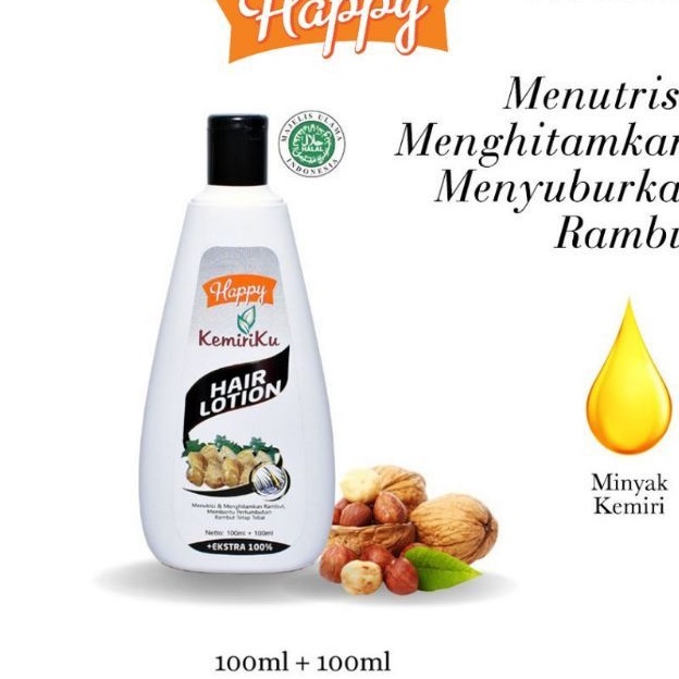 happy kemiriku hair lotion