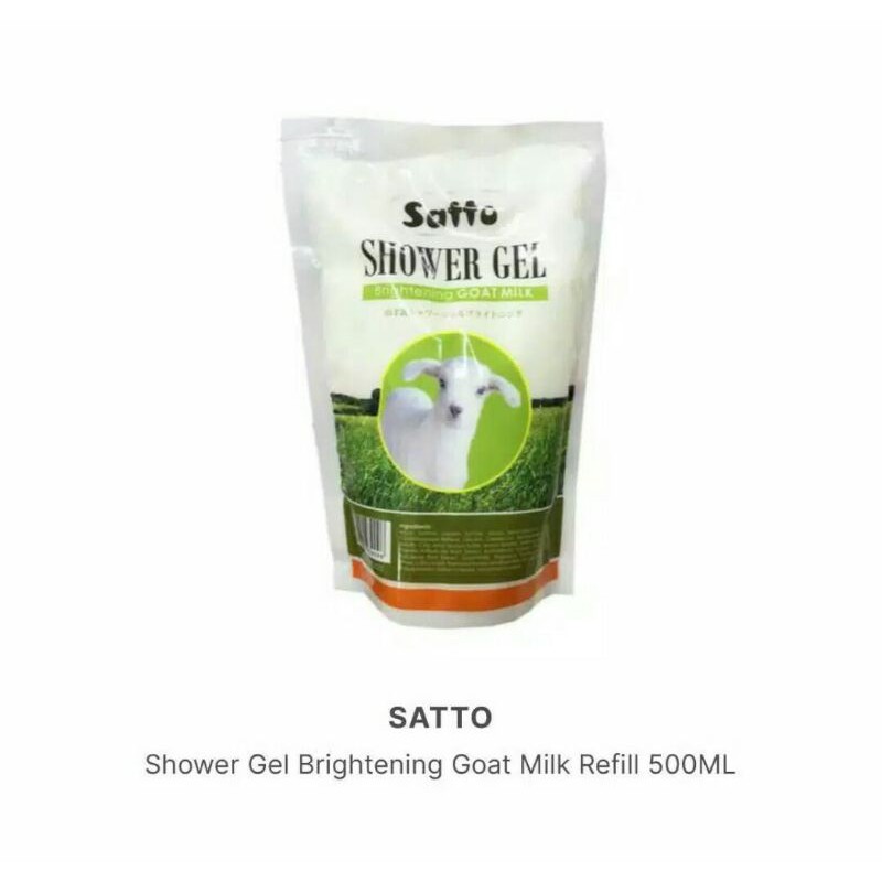 SATTO SHOWER GEL BRIGHTENING GOAT MILK