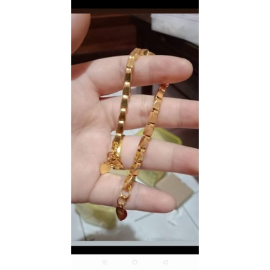gelang padi 5suku replika emas24k
