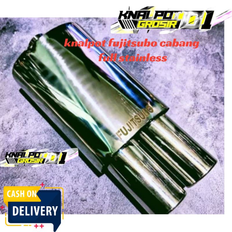 Knalpot mobil sebring Fujitsubo Ujung cabang dua suara ngebas termurah