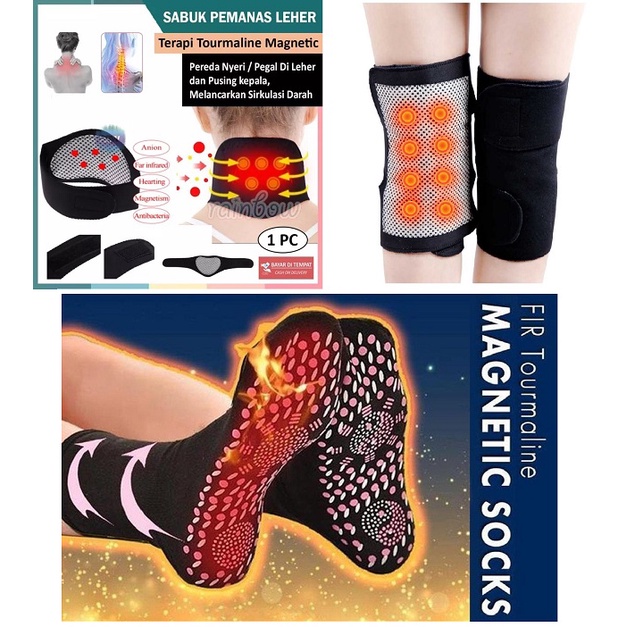 SABUK Terapi Leher LUTUT KAOS KAKI Magnetic Therapy Massager alat terapi sehat